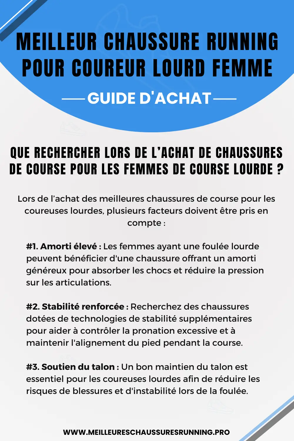 Meilleur Chaussure Running Pour Coureur Lourd Femme - an infographic