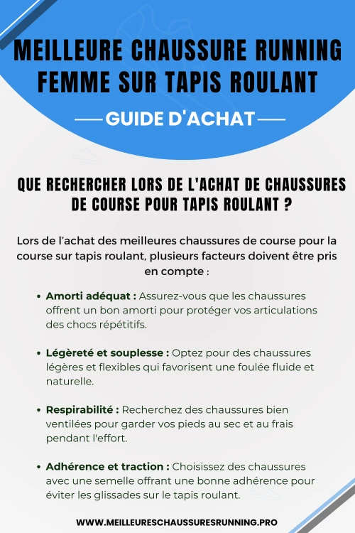 Meilleure Chaussure Running Femme sur Tapis Roulant - Guide D'Chat