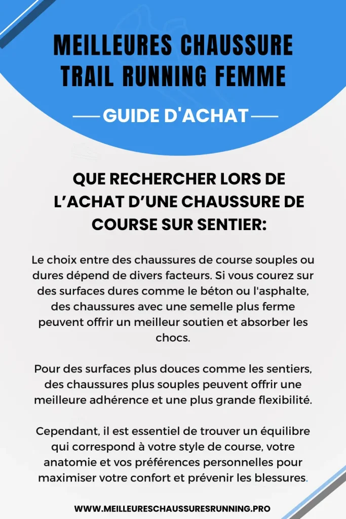 Meilleures Chaussure Trail Running Femme - GUIDE D'ACHAT