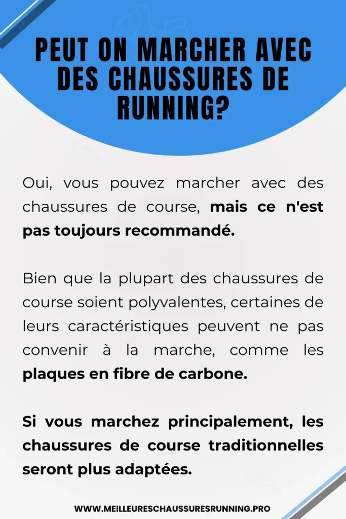 Peut on Marcher Avec des Chaussures de Running